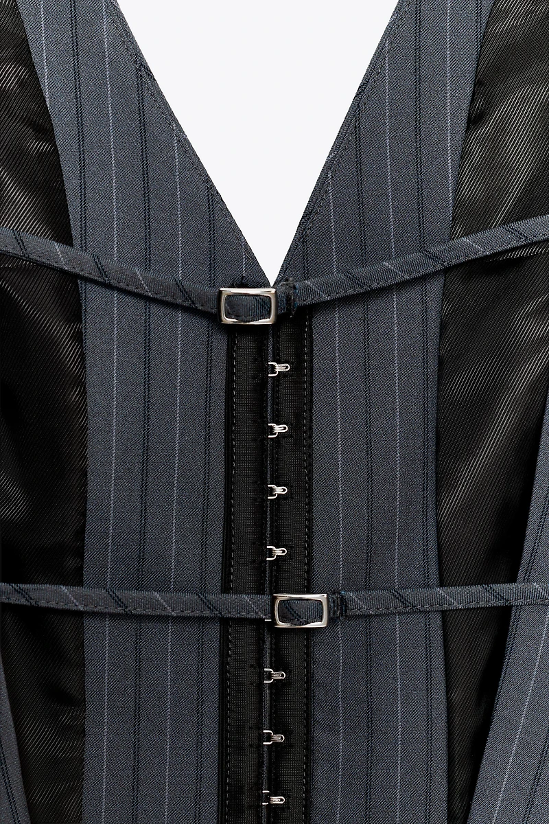 PINSTRIPE TOP VEST