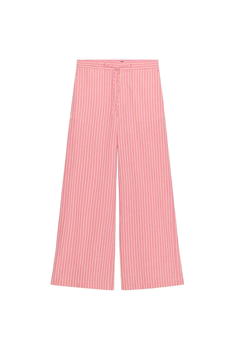 WIDE STRIPED PANTS