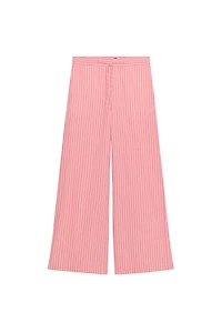 WIDE STRIPED PANTS