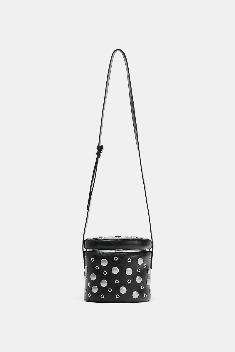 STUDDED VANITY BAG