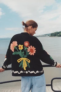 FLORAL EMBROIDERED JACKET