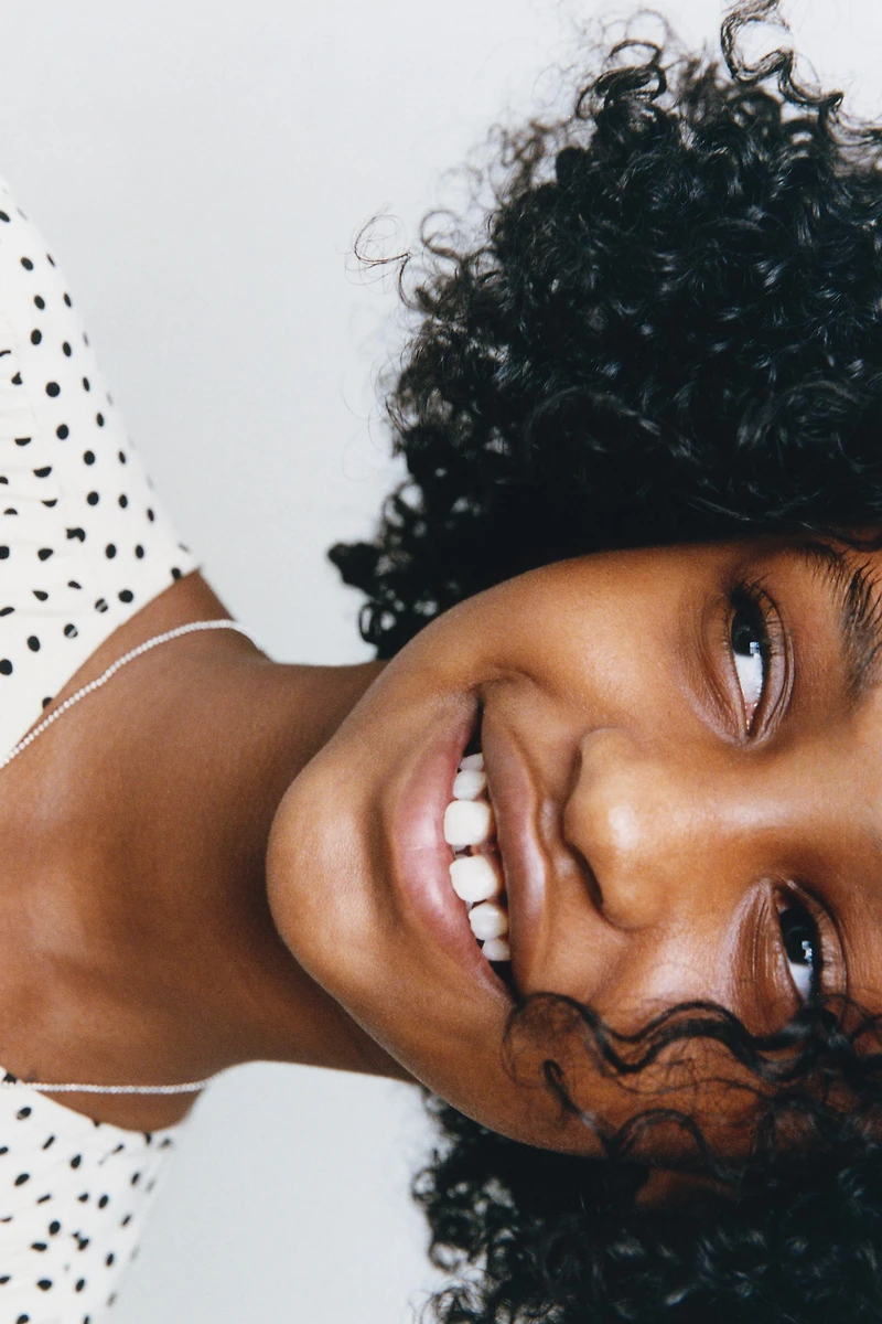 POLKA DOT PANEL DRESS