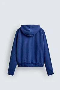 BOXY FIT HOODIE SWEATSHIRT