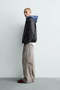 FAUX LEATHER BOMBER JACKET