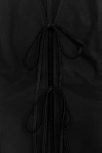POPLIN SHIRT WITH TIES ZW COLLECTION
