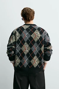 DIAMOND 100% CASHMERE JUMPER AARON LEVINE X ZARA