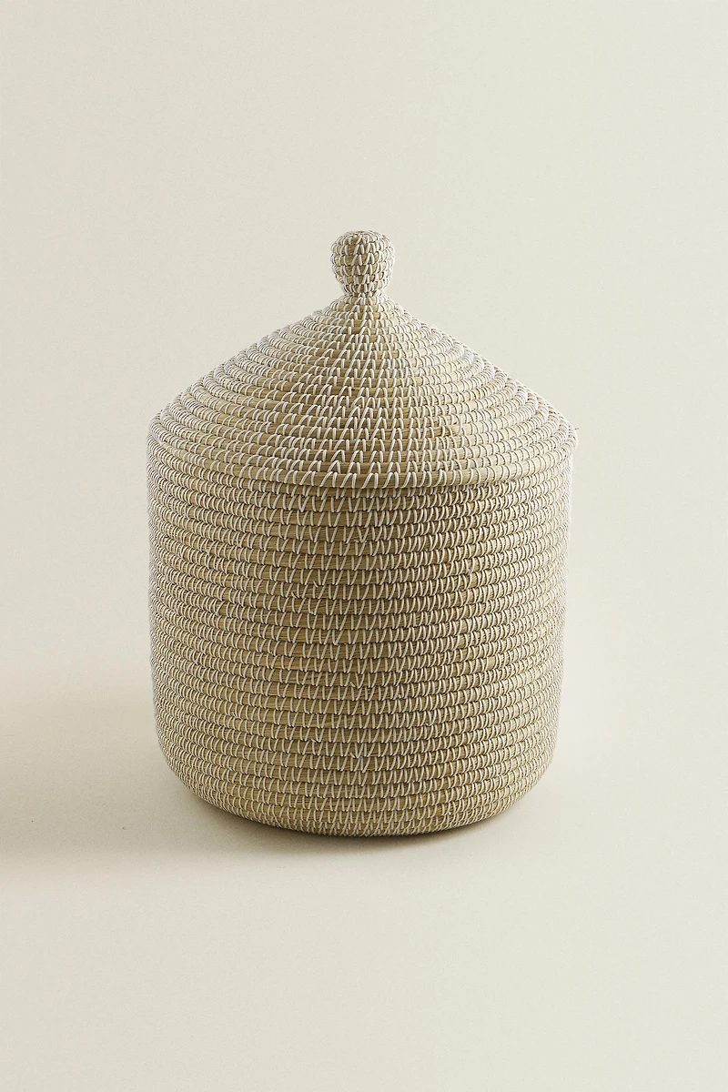 ROUND BASKET WITH LID