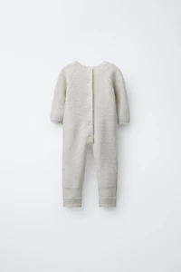 EMBROIDERED FLORAL KNIT JUMPSUIT