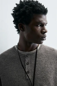 RIB KNIT BAKER COLLAR JUMPER