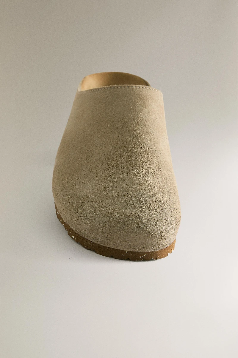 MINIMALIST LEATHER CLOGS