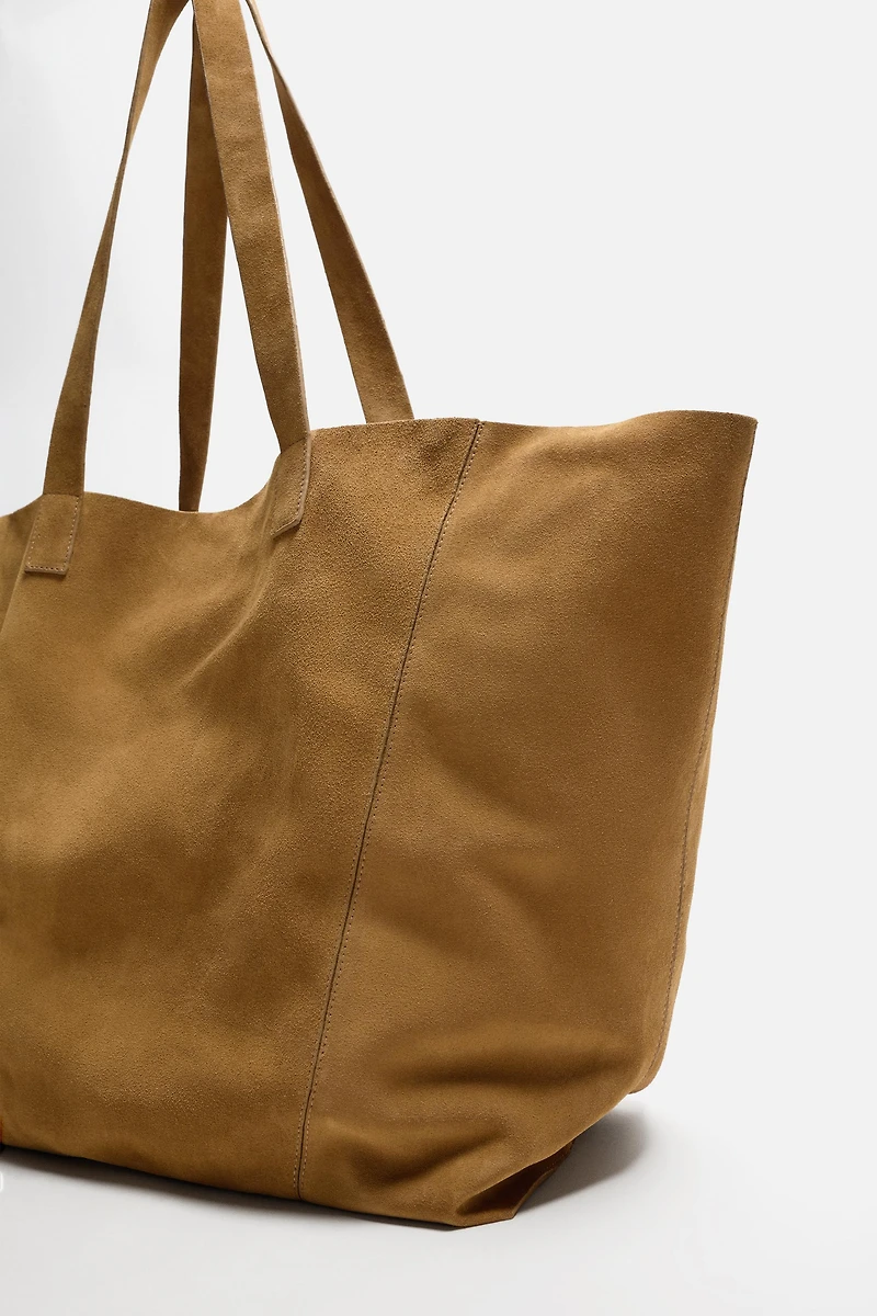 LEATHER SHOPPER BAG