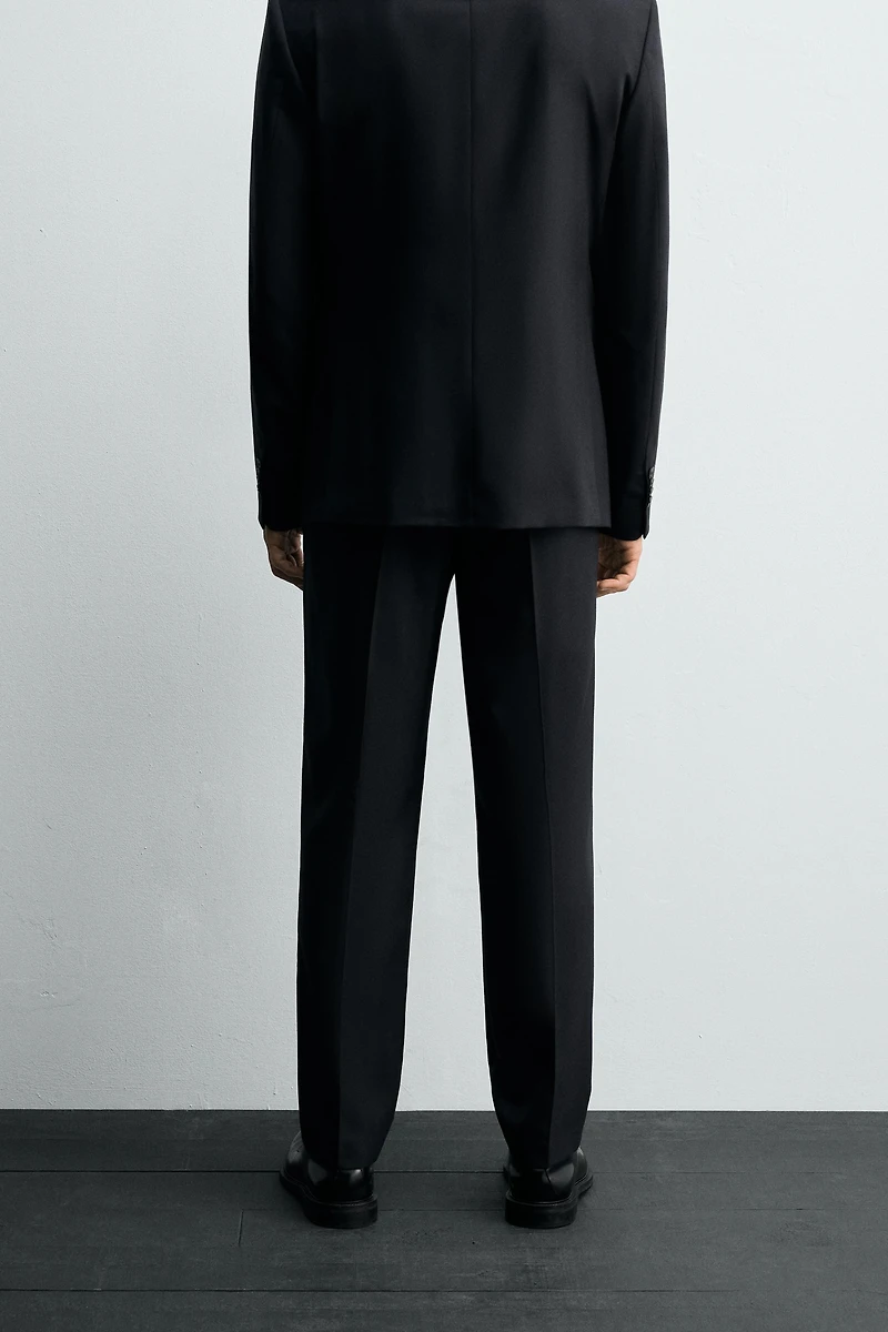 HERRINGBONE SUIT PANTS
