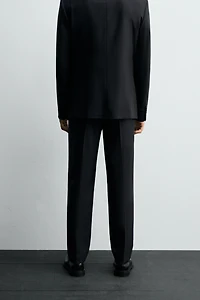 HERRINGBONE SUIT PANTS