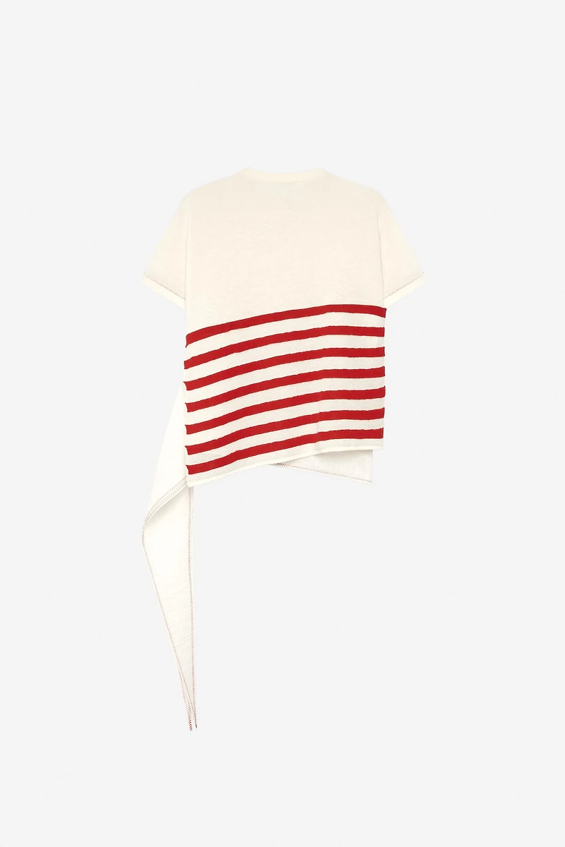 ASYMMETRIC STRIPED KNIT TOP - THE ITEM ZARA WOMAN