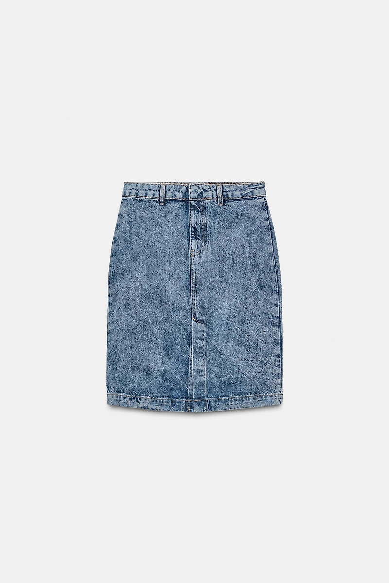 ZW COLLECTION DENIM MIDI SKIRT
