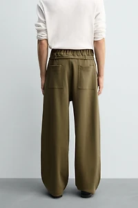 PLEATED DRAWSTRING PANTS