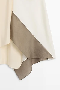 Asymmetric strappy flowing top