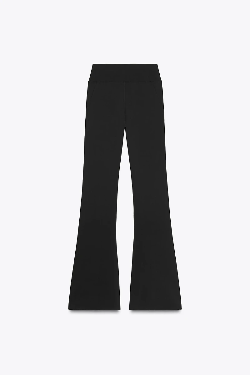 SEAMLESS NYLON FLARE PANTS