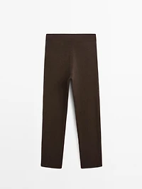 100% cashmere balloon fit trousers