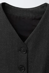 SPARKLY PINSTRIPE VEST