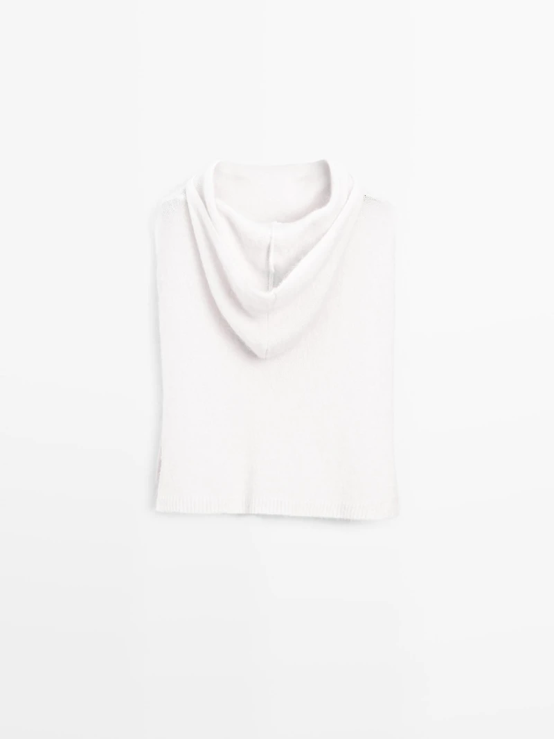 Plastron à capuche alpaga