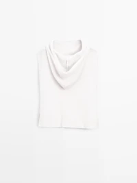 Plastron à capuche alpaga