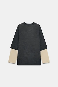 DOUBLE LAYER KNIT JUMPER