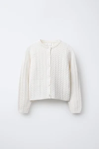 CABLE KNIT CARDIGAN