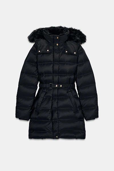 DOUDOUNE À CAPUCHE DÉPERLANTE ET COUPE-VENT