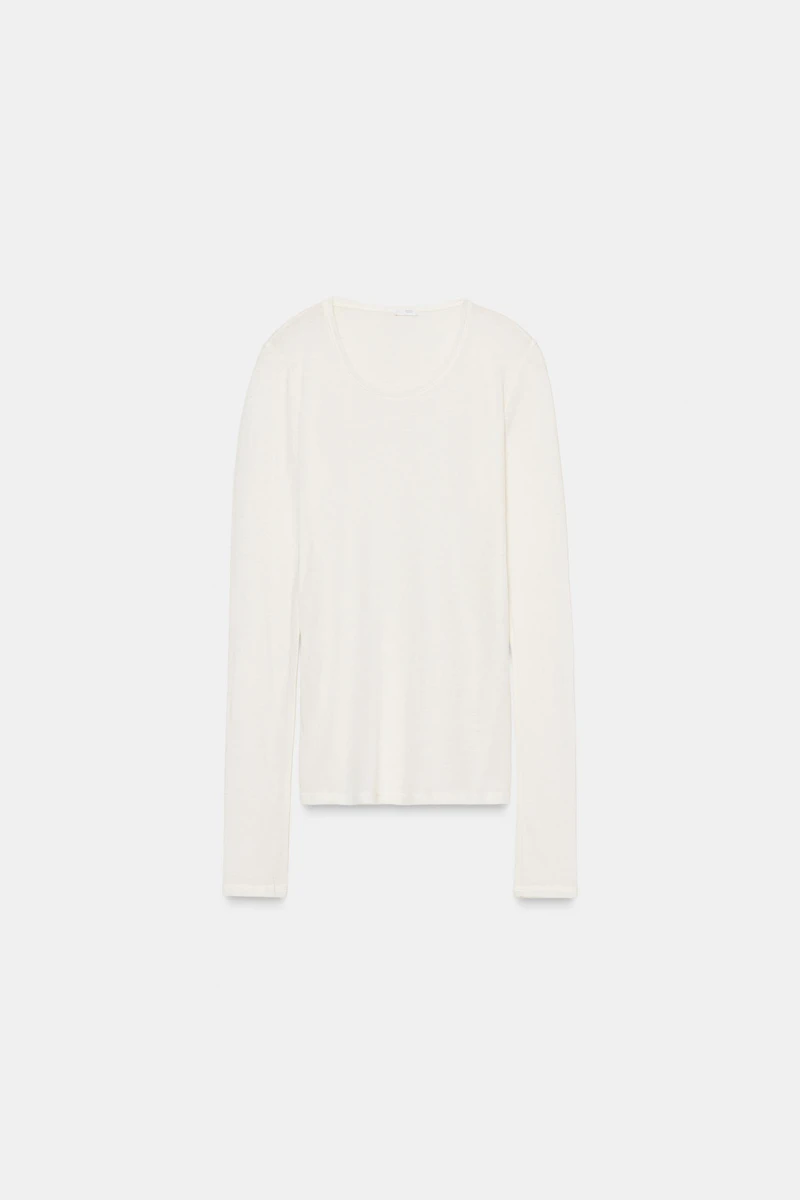 LONG SLEEVE T-SHIRT WITH WOOL