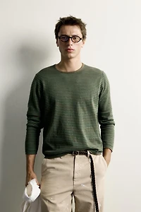 STRIPED REGULAR FIT JUMPER
