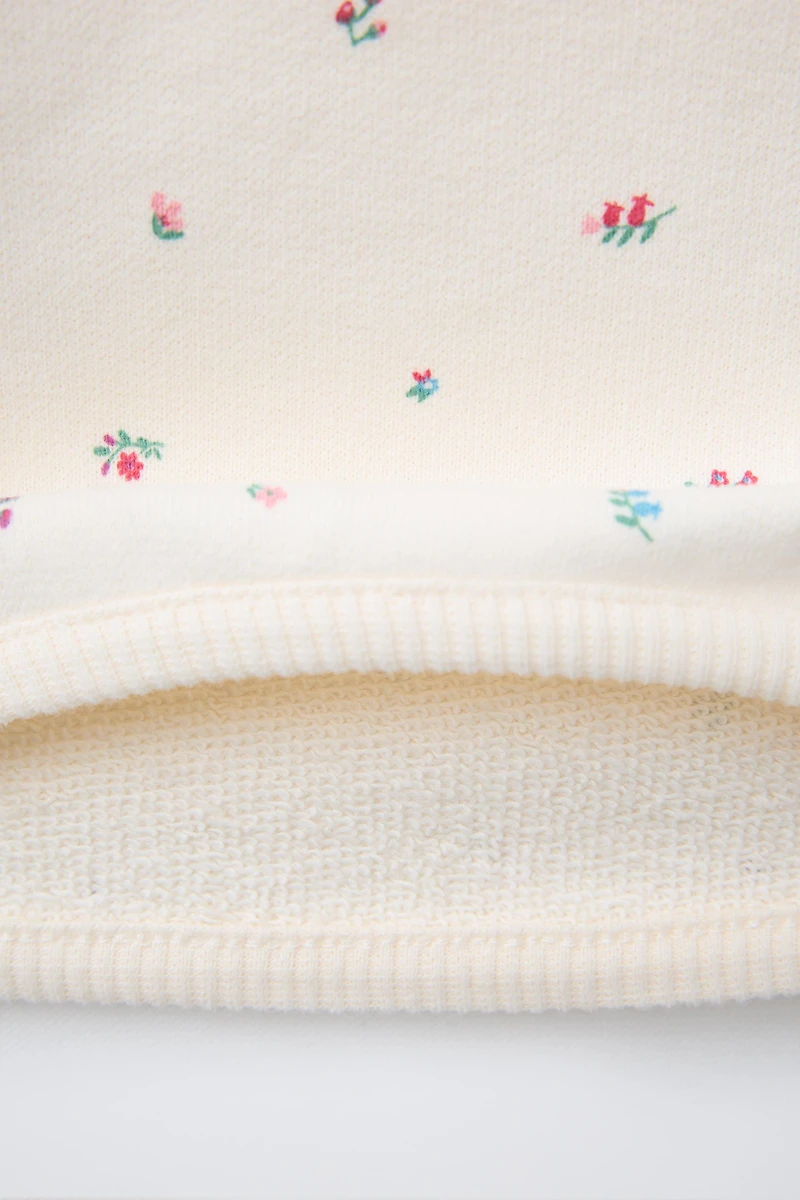 FLORAL SWEATSHIRT