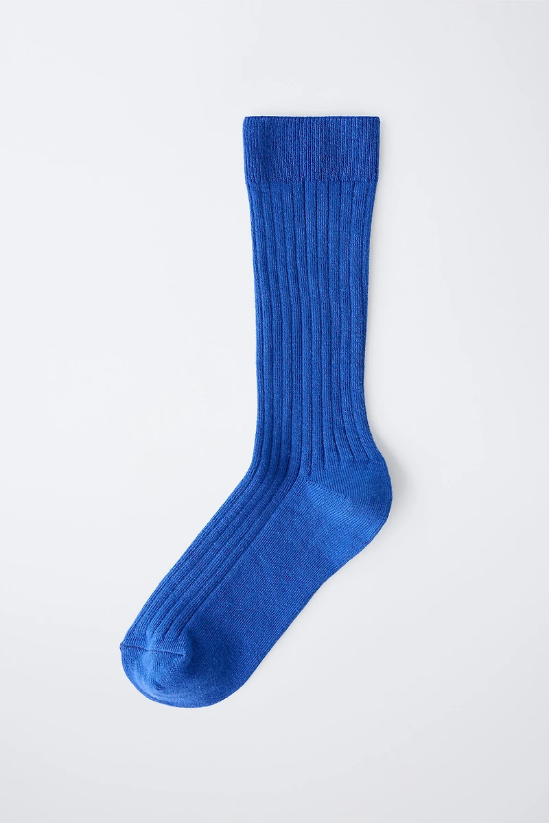 LONG RIBBED SOCKS