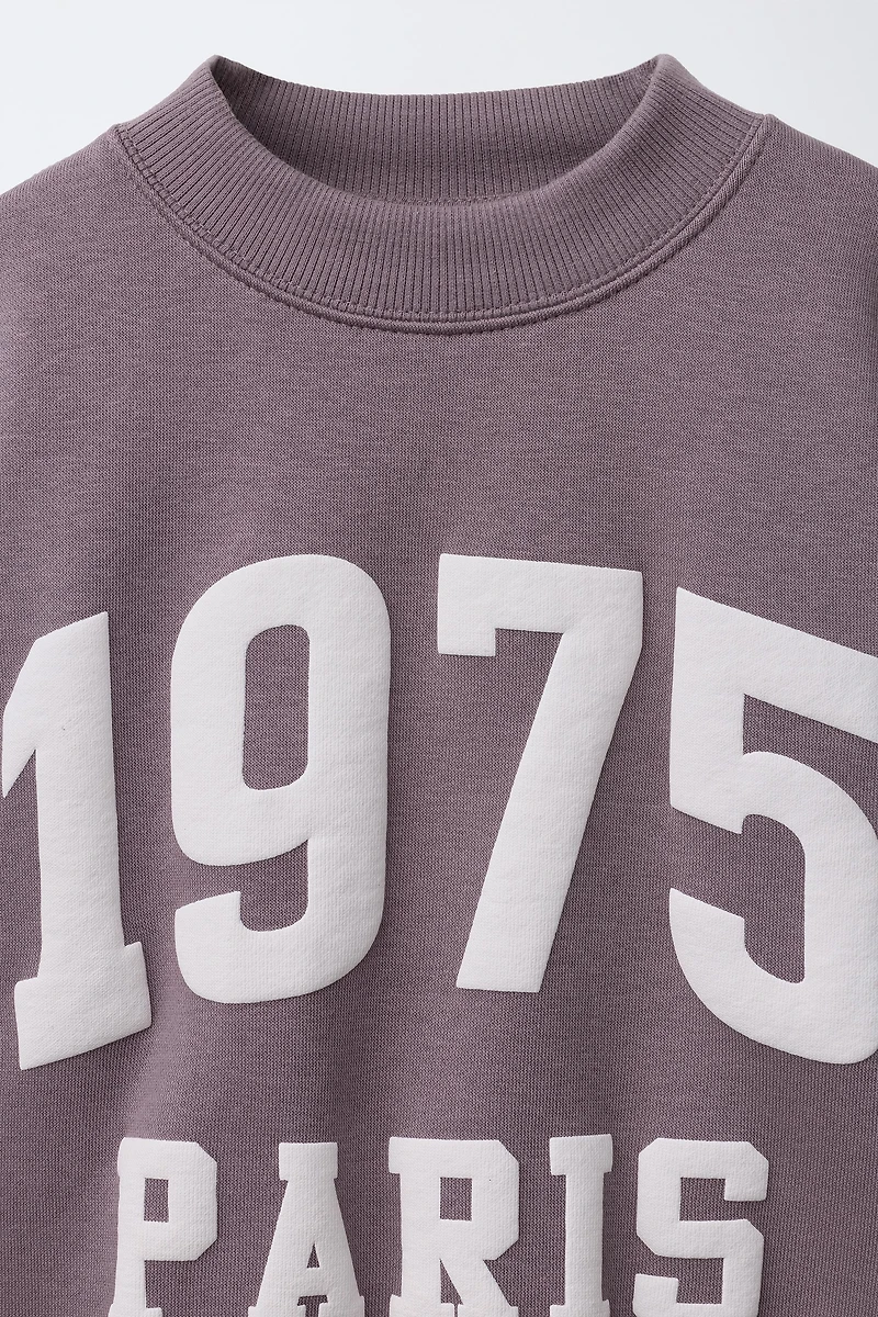 SWEAT À IMPRIMÉ INSCRIPTION