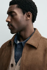FAUX SUEDE JACKET