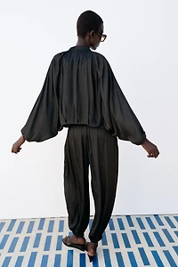 VESTE BOMBER SATINÉE