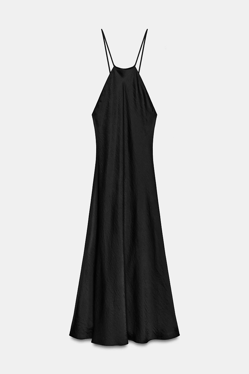 ZW COLLECTION SATIN EFFECT HALTER DRESS