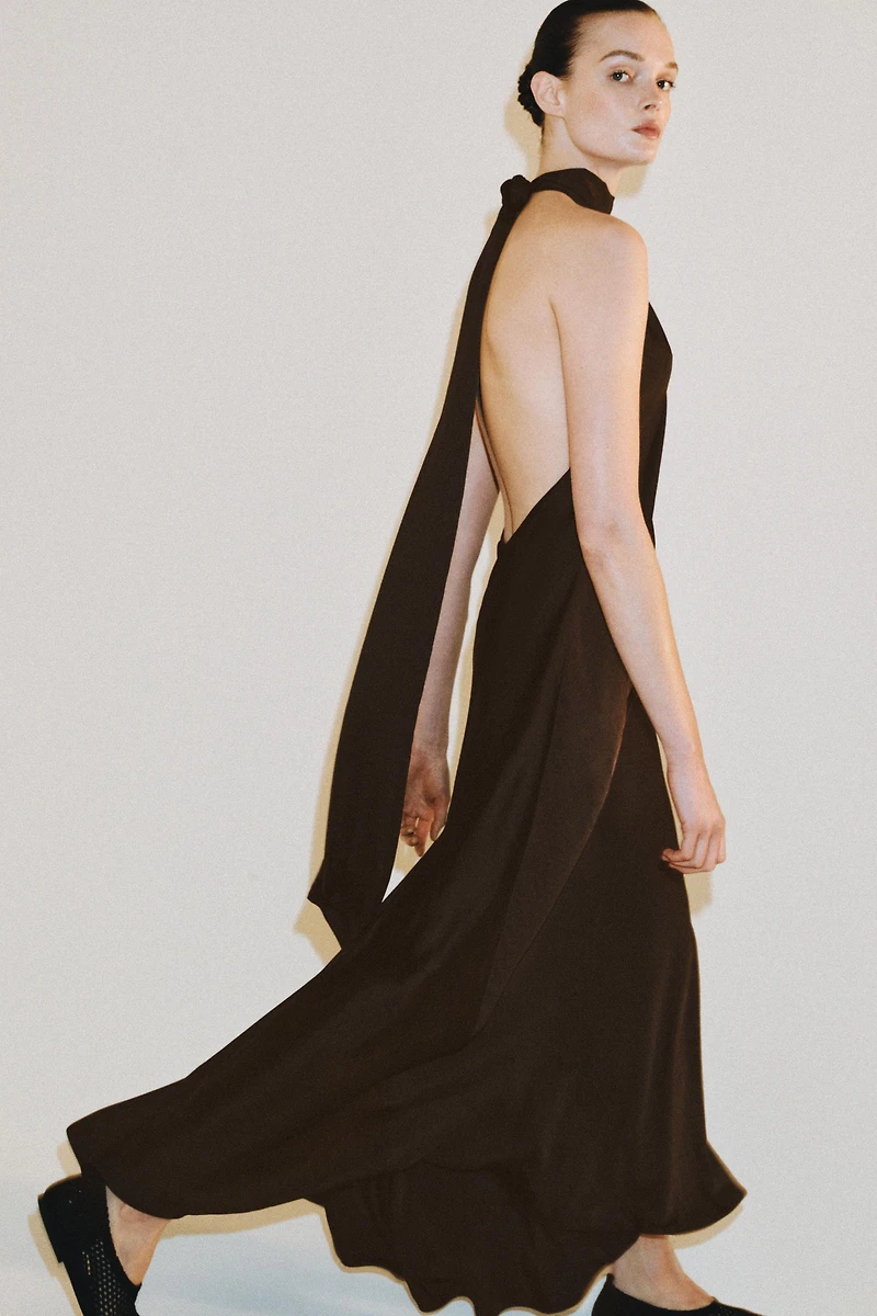 ROBE HALTER SATINÉE ZW COLLECTION