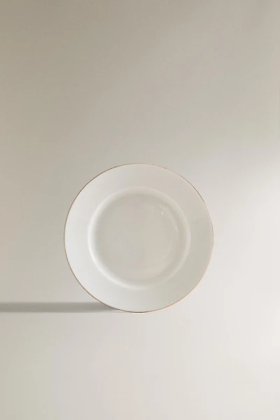 RIMMED BONE CHINA SIDE PLATE