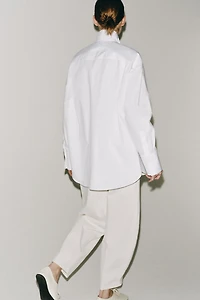ZW COLLECTION POPLIN SHIRT WITH BUTTONS