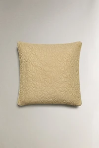 HOUSSE DE COUSSIN COUETTE MICROFIBRE FEUILLES