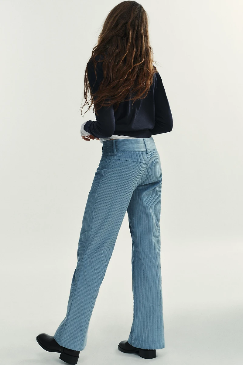 PANTALON FLARE EN VELOURS CÔTELÉ