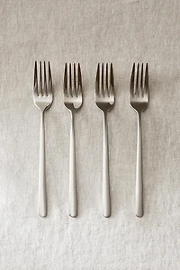 SET OF SHINY STEEL FORKS (SET OF 4)