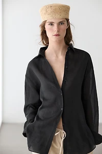 Flowing 100% ramie shirt