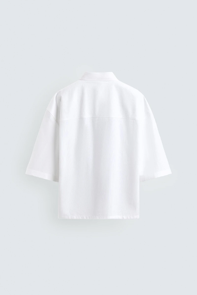 CHEMISE COUPE BOXY À POCHE