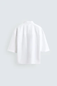 CHEMISE COUPE BOXY À POCHE
