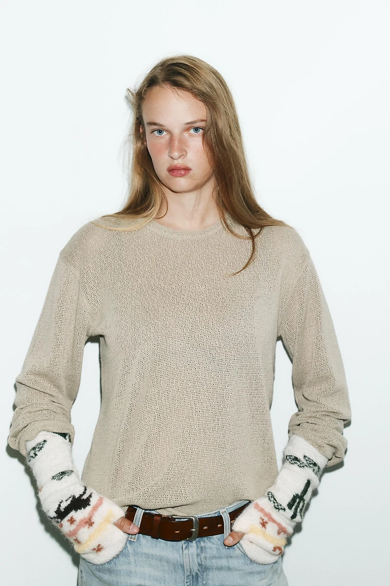 MITAINES IMPRIMÉES EN MAILLE