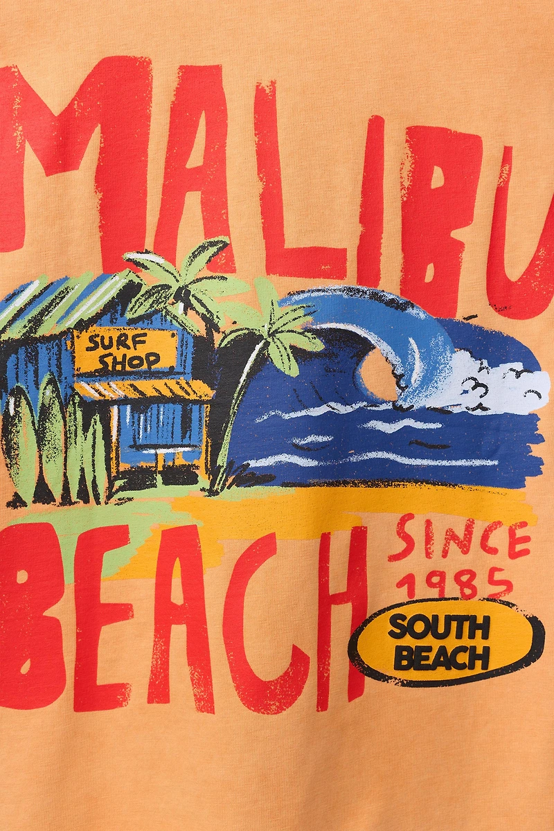 BEACH PRINT T-SHIRT