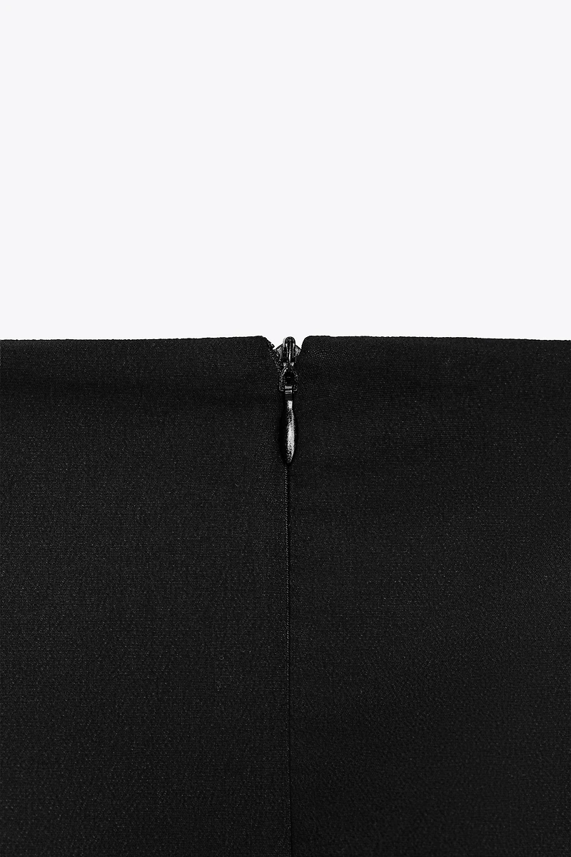 PLEATED WRAP SKORT