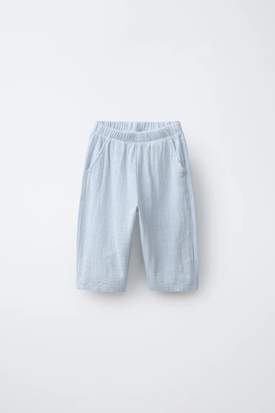 TEXTURED COMBINATION PANTS